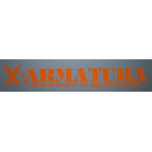 画像: X-ARMATURA カッティングシール（大） オレンジ/ホワイト